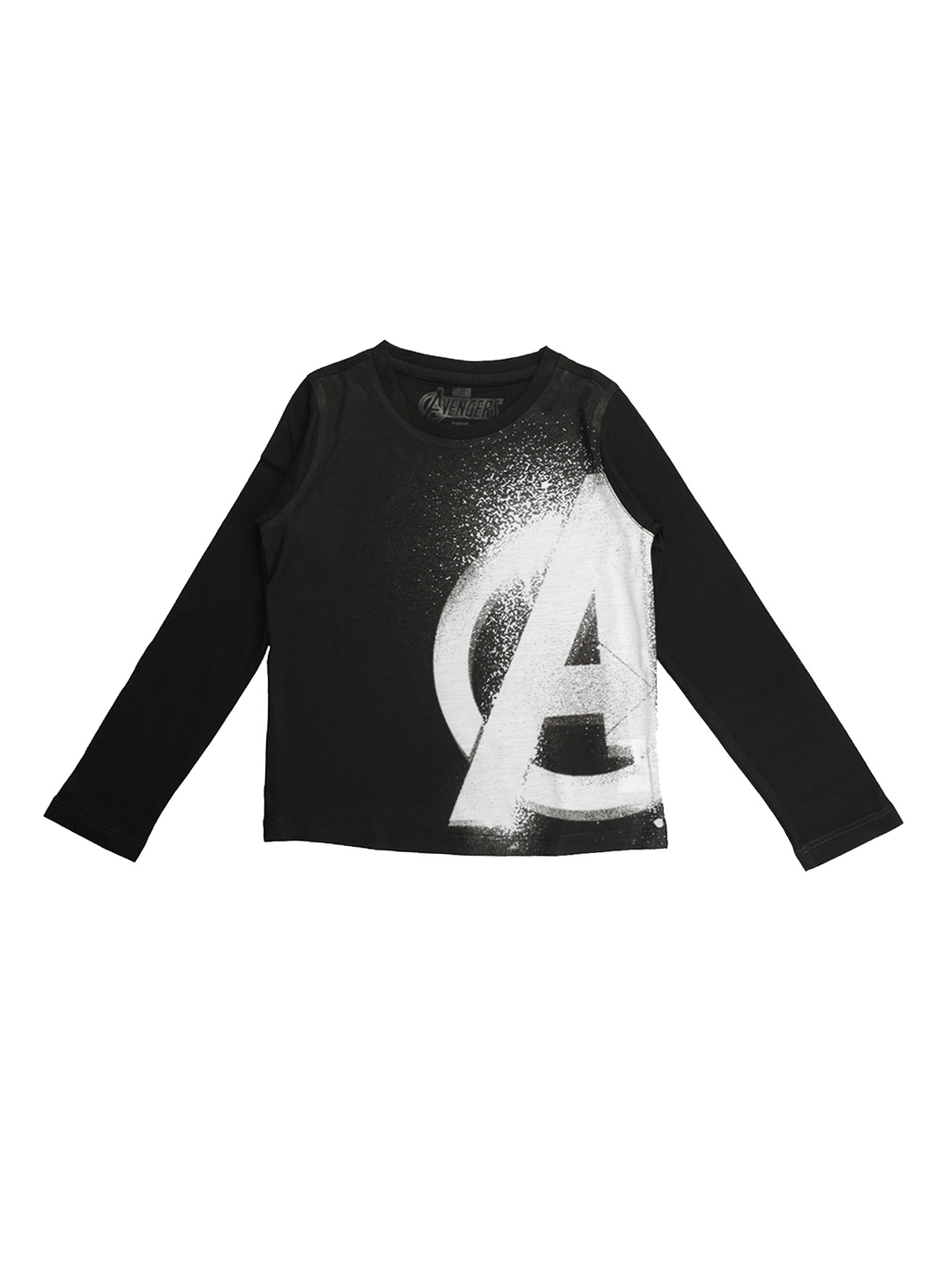 

Marvel by Wear Your Mind Boys Black Printed Round Neck T-shirt