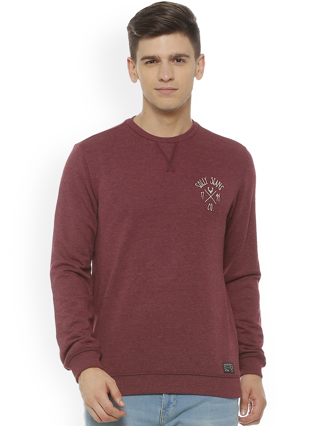 

Allen Solly Sport Men Maroon Solid Sweatshirt