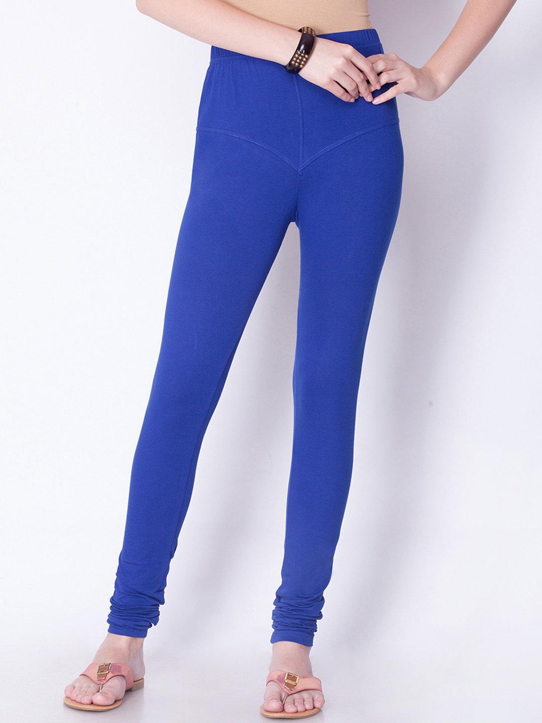 

Dollar Missy Women Blue Solid Churidar Leggings