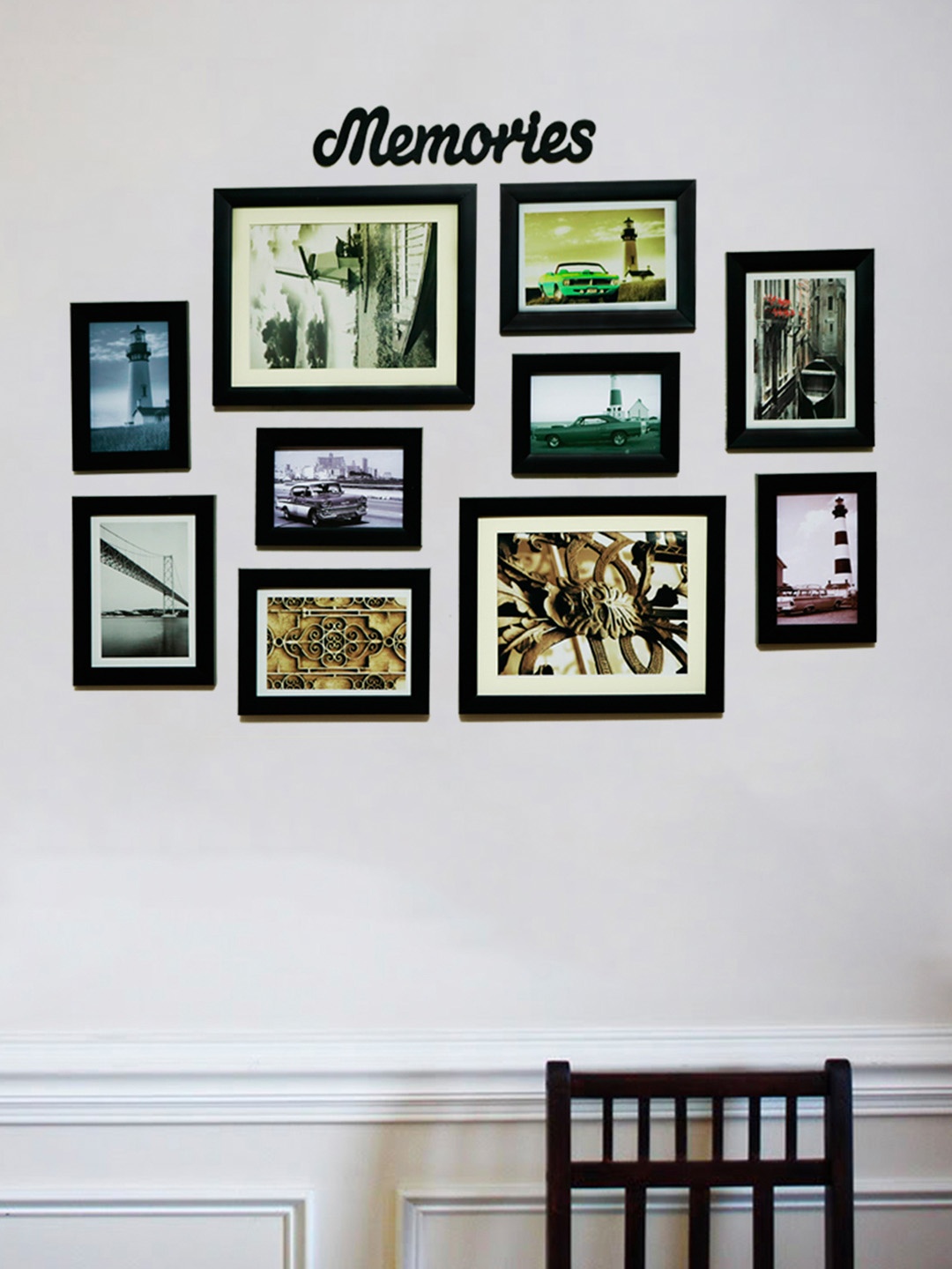 

Art Street Black Set of 10 Photo Frames