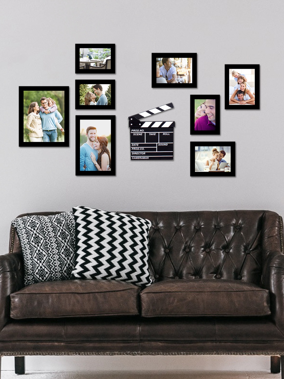 

Art Street Black Set of 8 Photo Frames