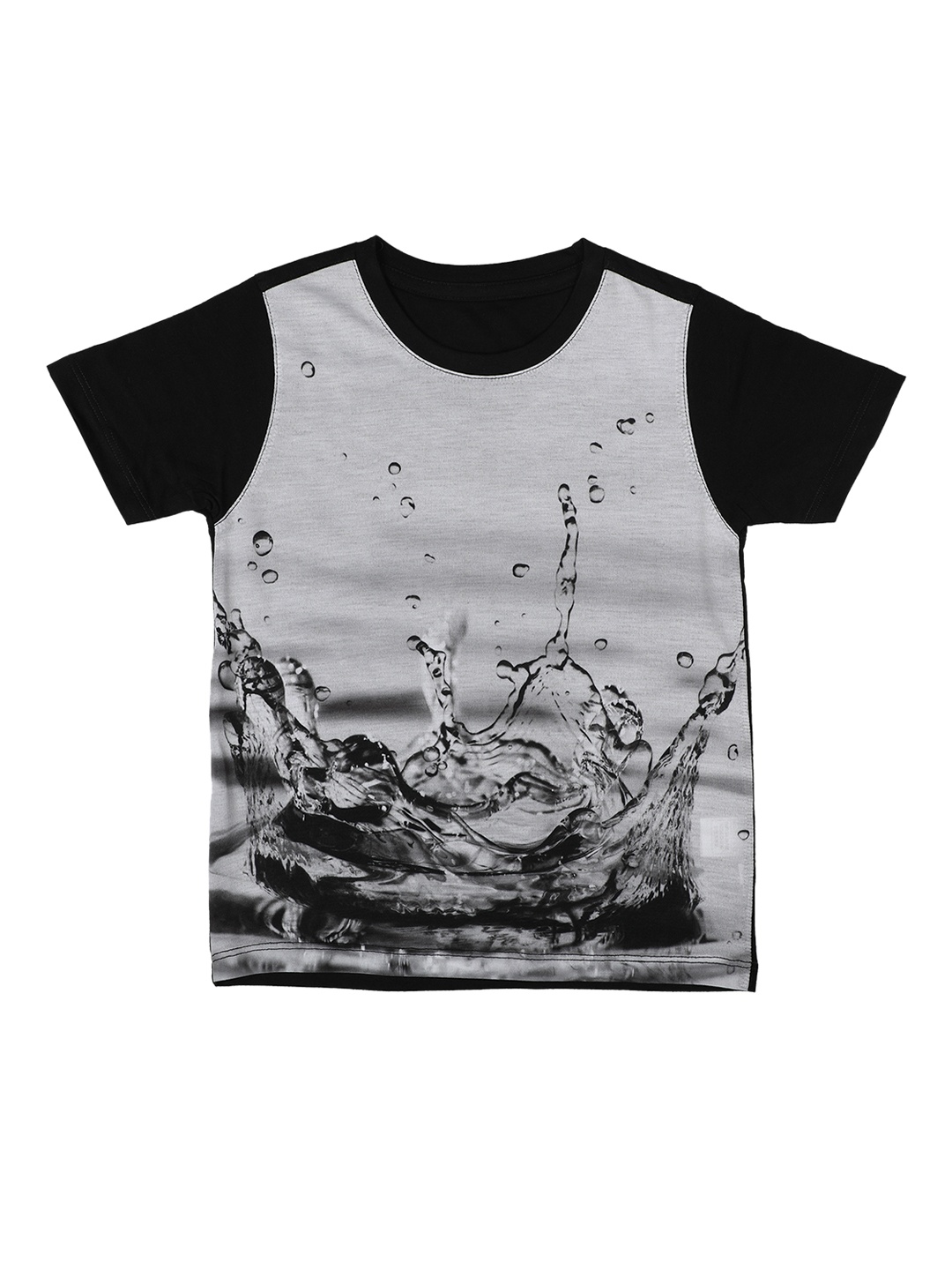 

Wear Your Mind Boys Grey Printed Round Neck T-shirt