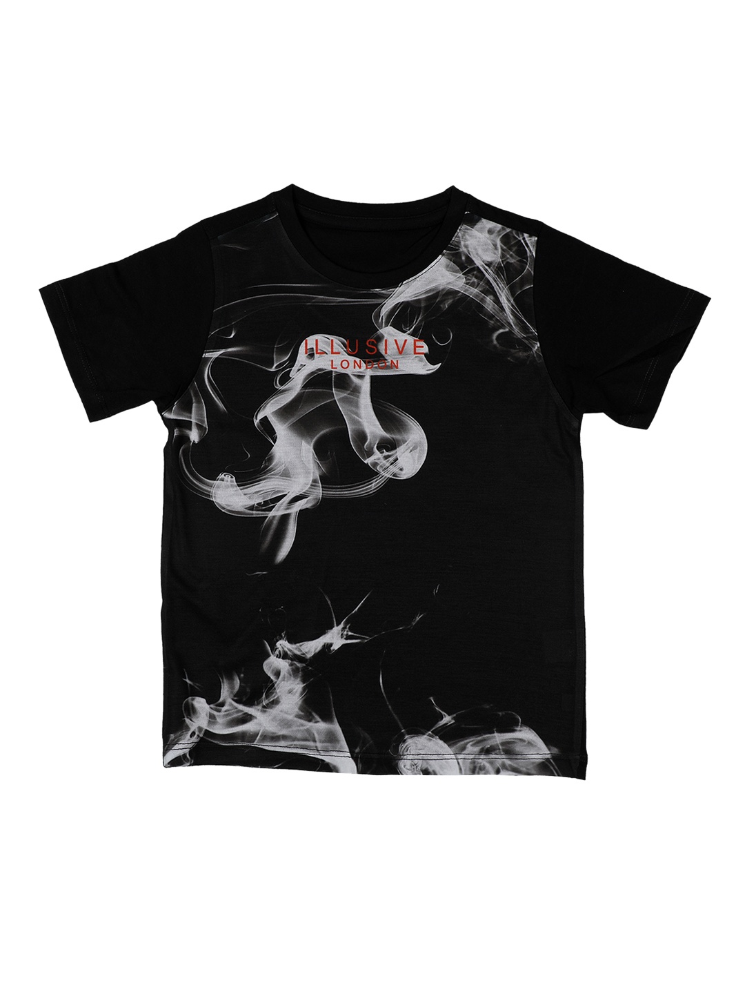 

Wear Your Mind Boys Black Printed Round Neck T-shirt