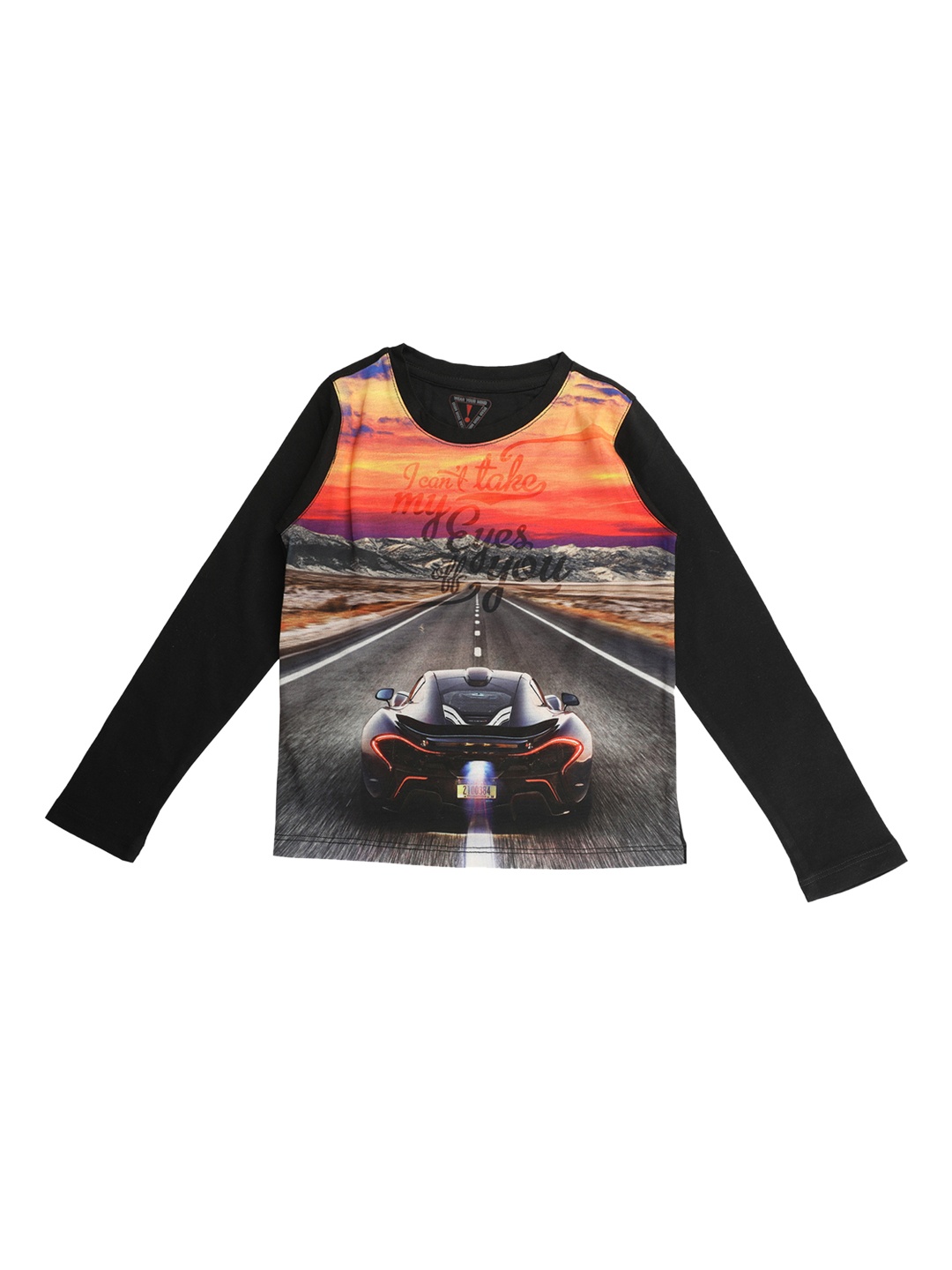 

Wear Your Mind Boys Multicoloured Printed Round Neck T-shirt, Multi