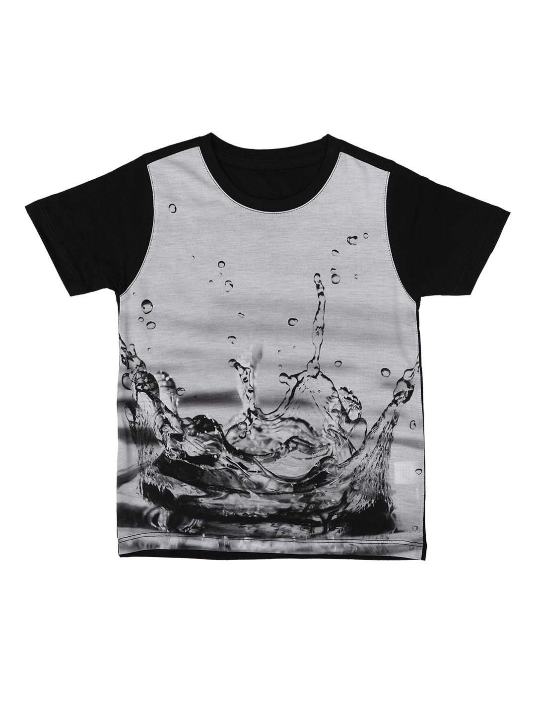 

Wear Your Mind Boys Grey Printed Round Neck T-shirt