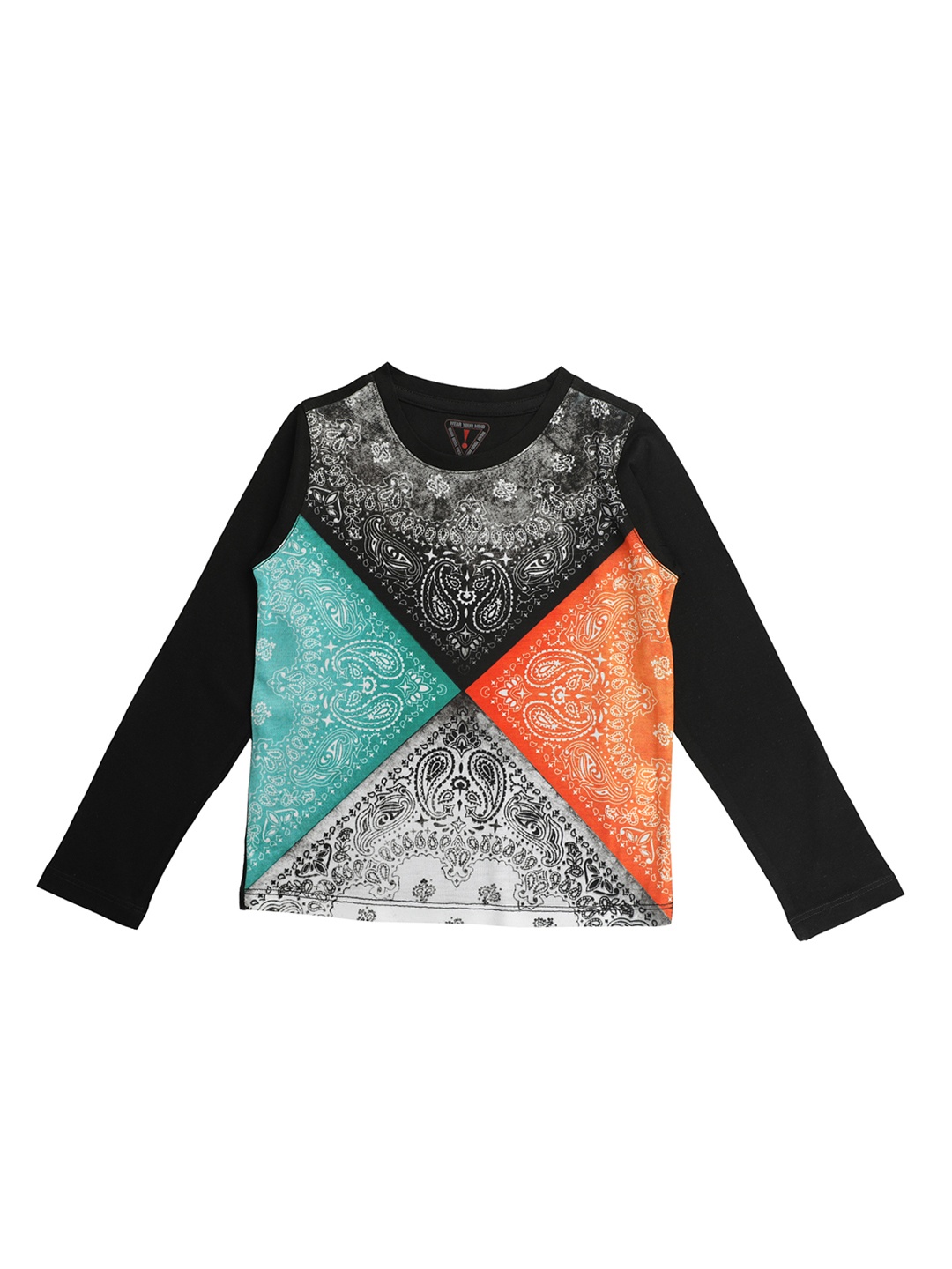 

Wear Your Mind Boys Multicoloured Printed Round Neck T-shirt, Multi