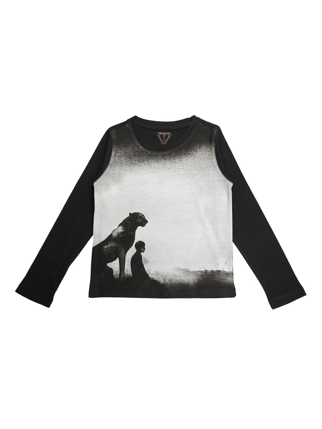 

Wear Your Mind Boys Grey Printed Round Neck T-shirt