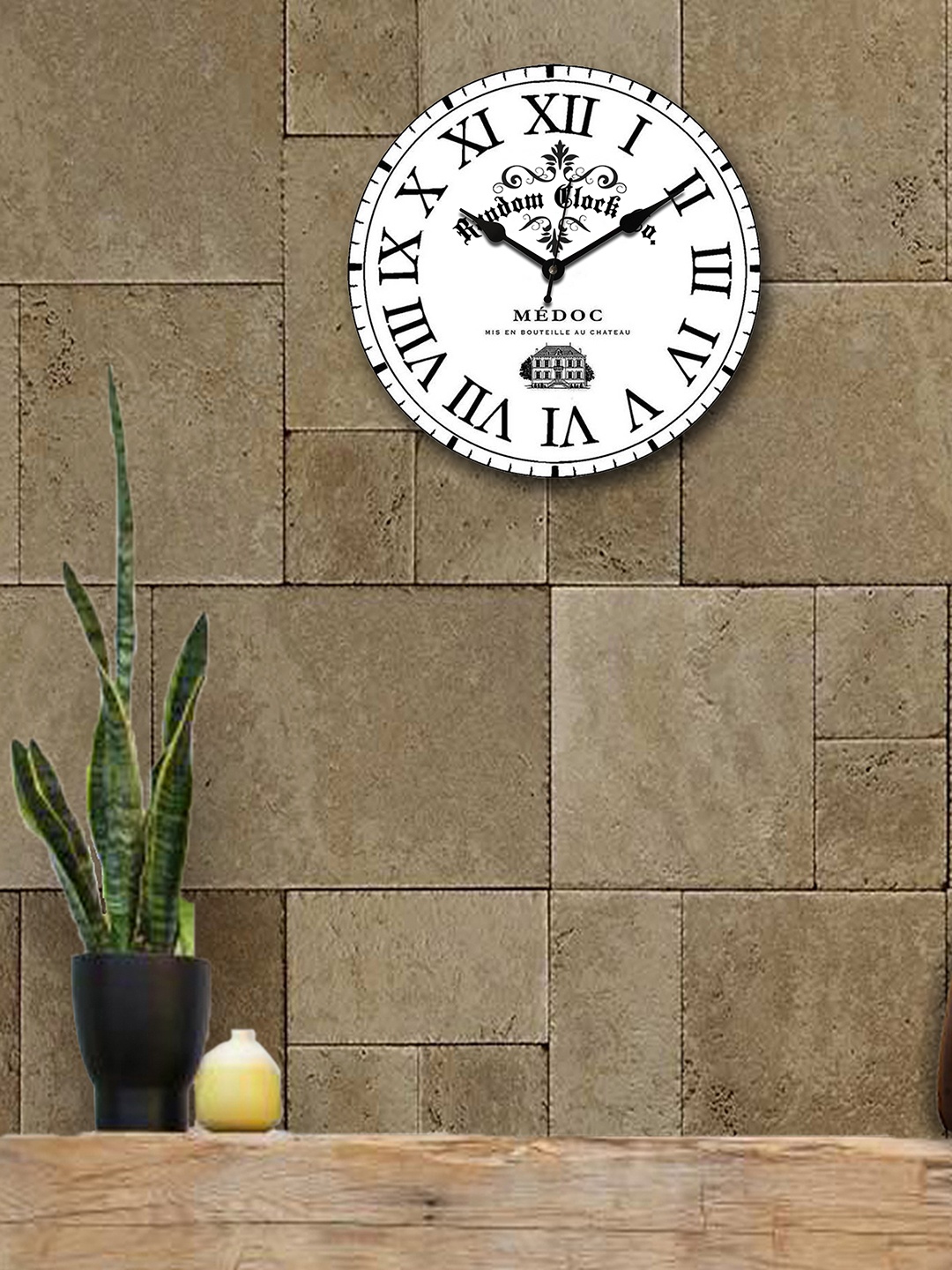 

RANDOM White Round Printed 29.21 cm x 29.21 cm Analogue Wall Clock