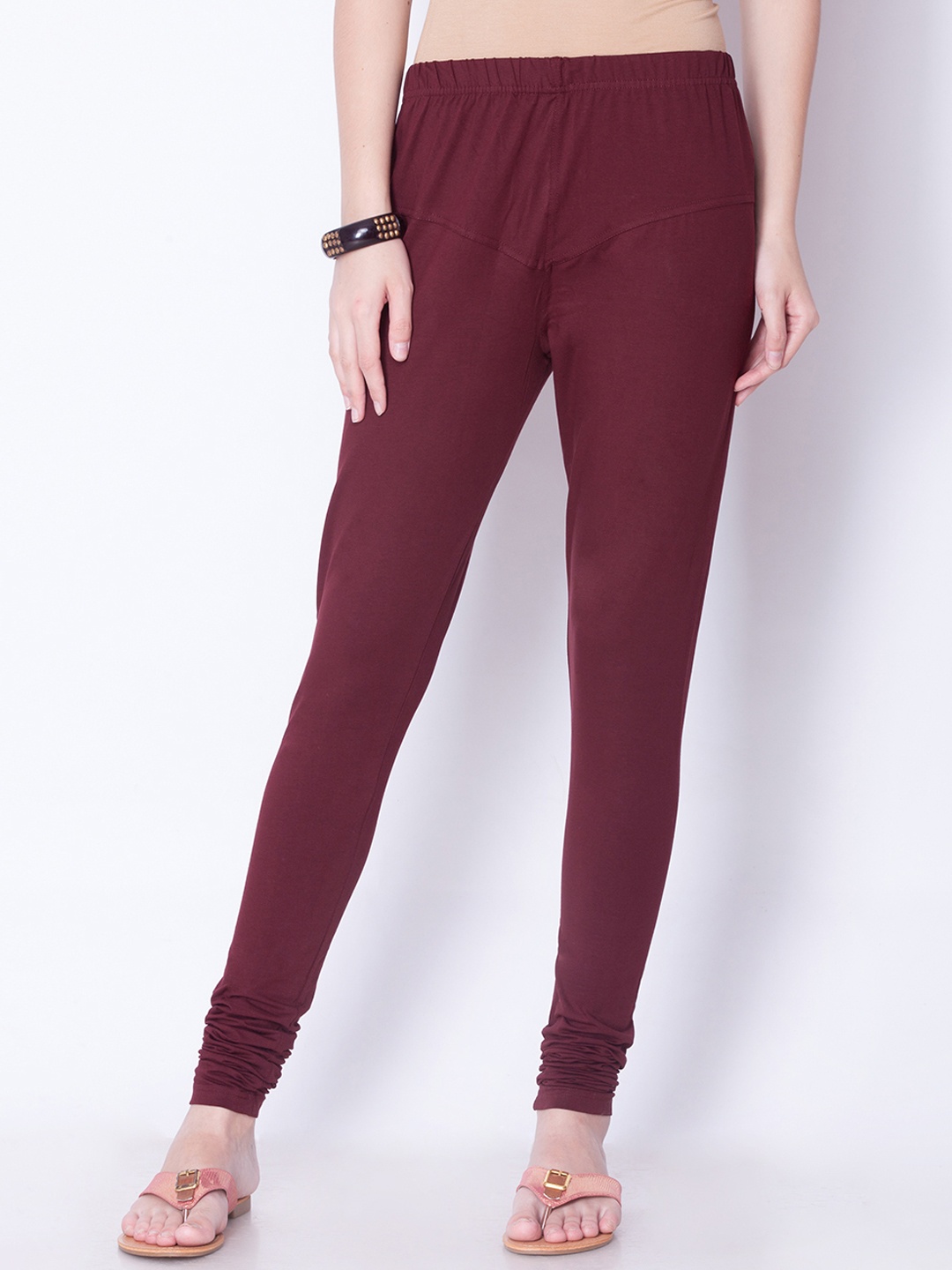 

Dollar Missy Women Brown Solid Churidar Leggings