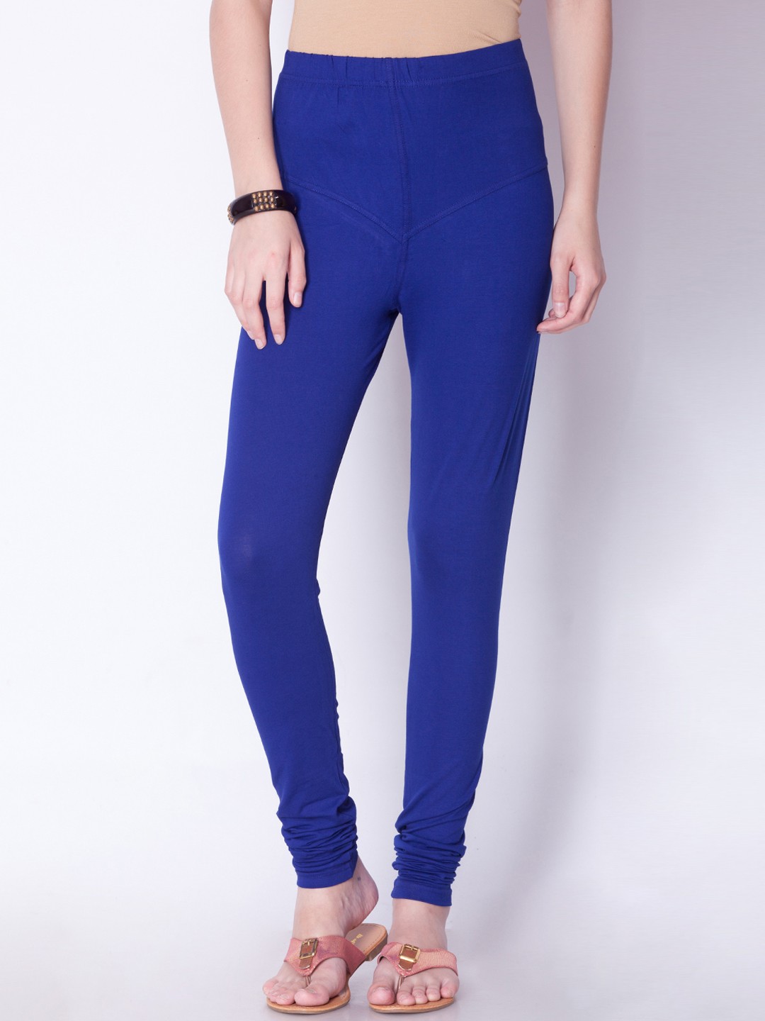 

Dollar Missy Women Blue Solid Churidar Leggings