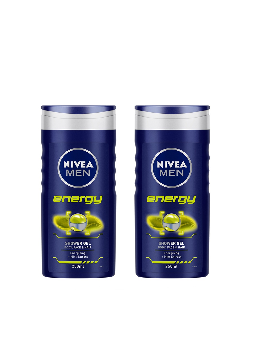 

Nivea Men Set of 2 Energy Shower Gels, Blue