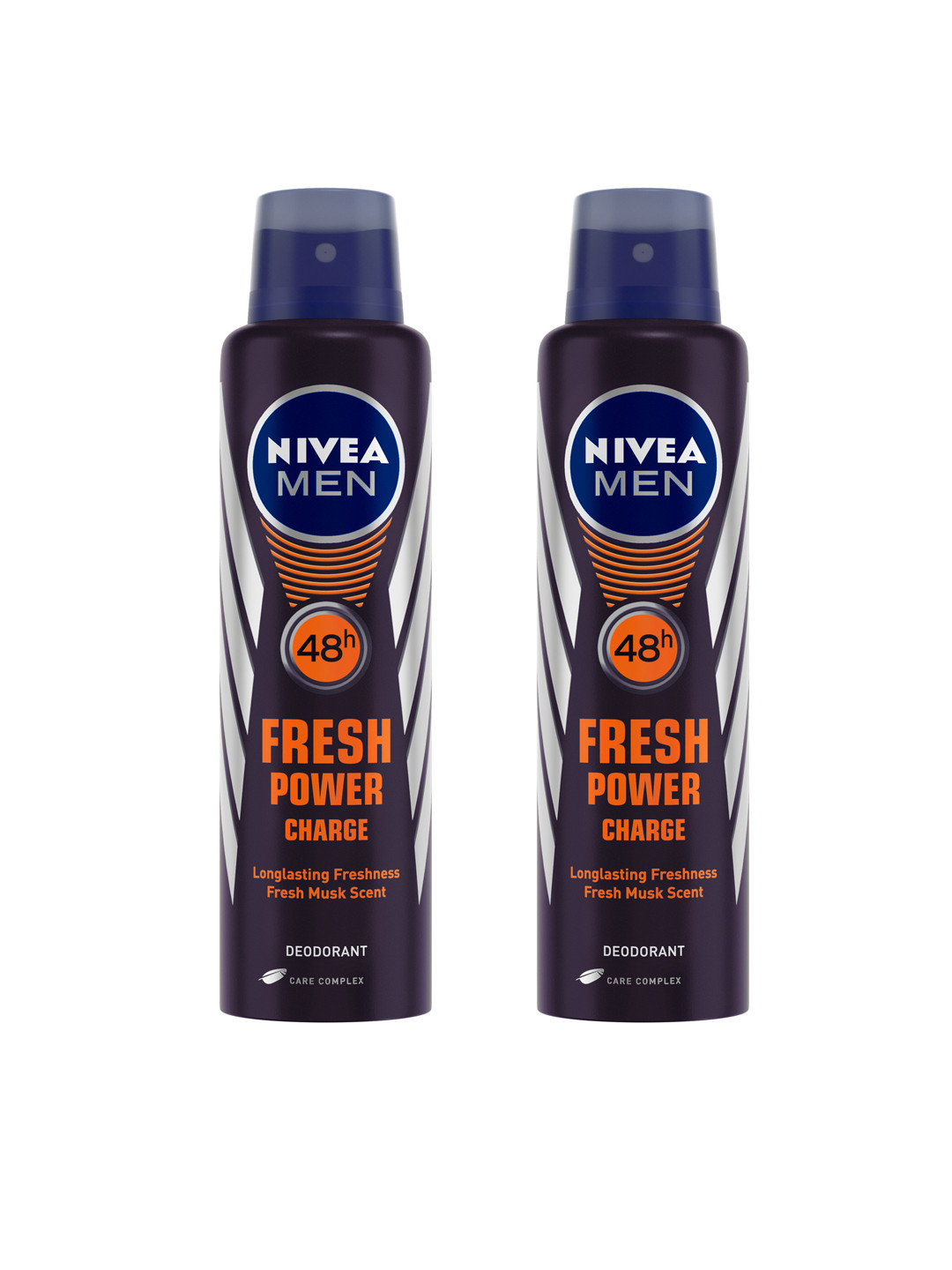 

Nivea Men Pack of 2 Fresh Power Charge Deodorant, Blue
