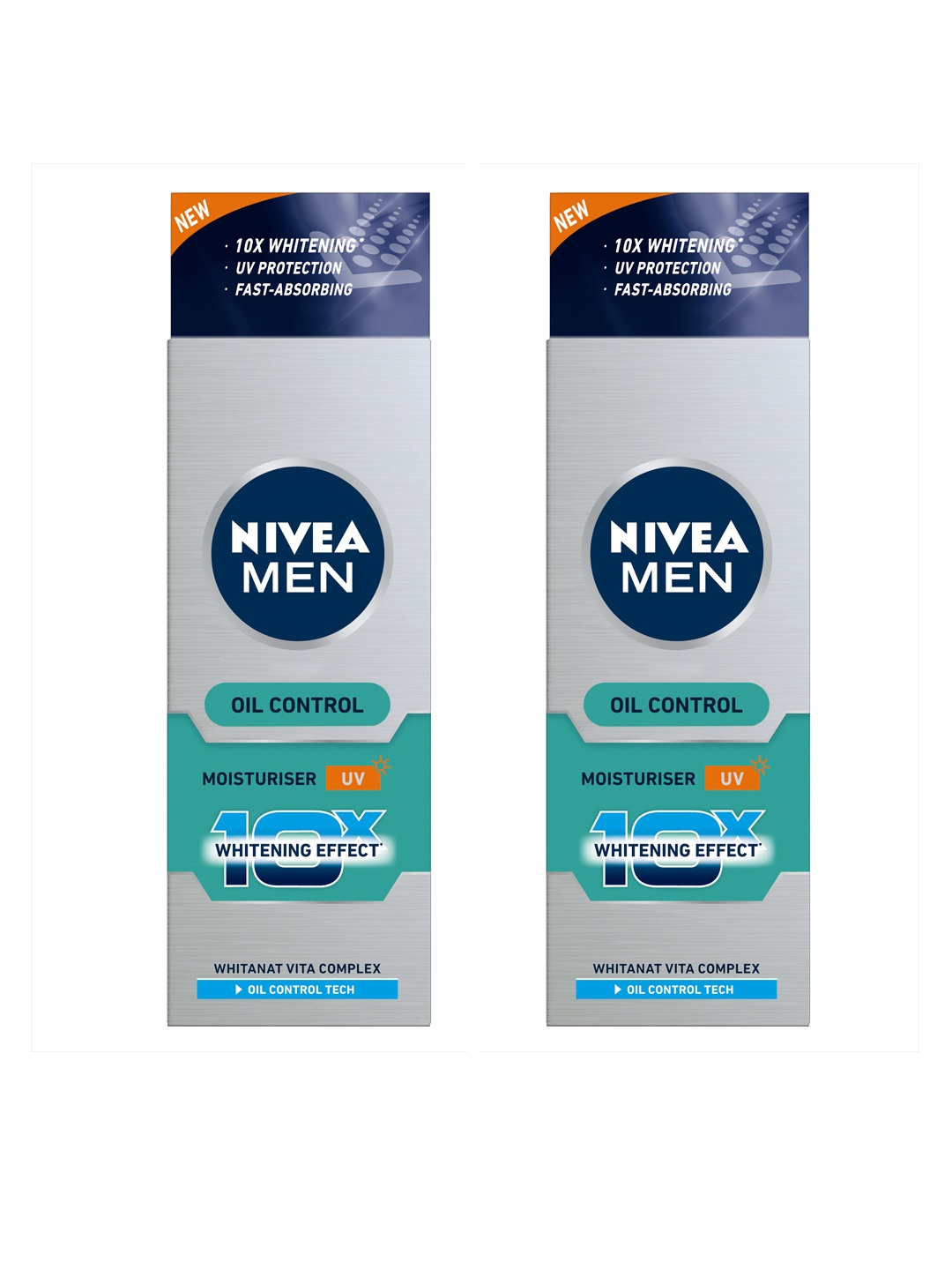 

Nivea Men Set of 2 Oil Control Moisturisers, Silver