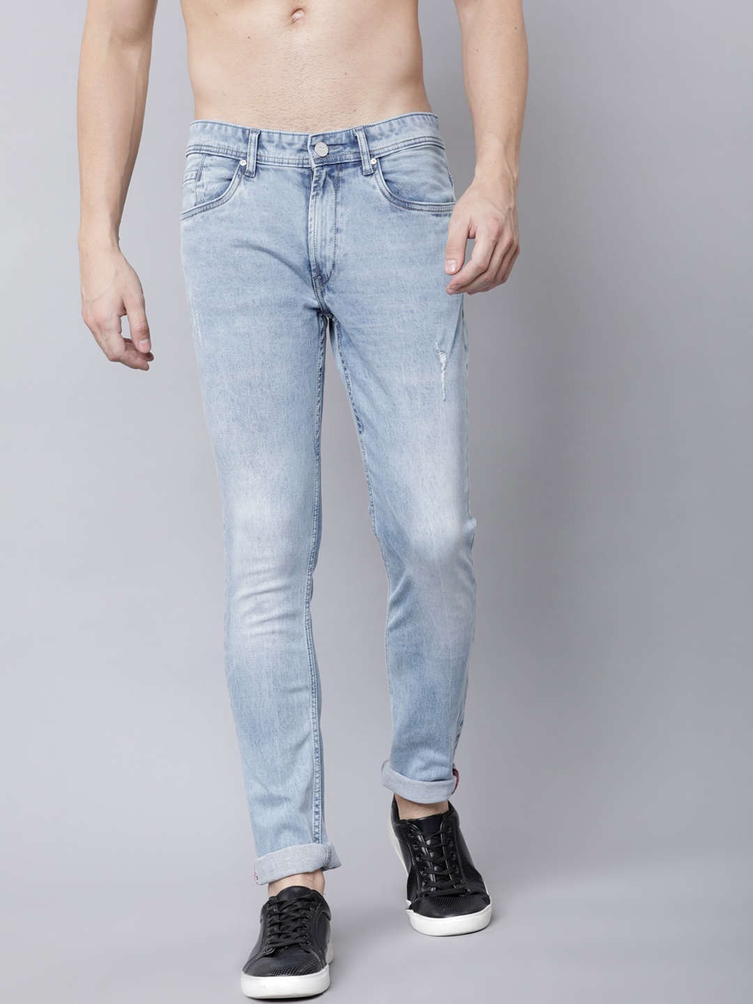 

LOCOMOTIVE Men Blue Slim Fit Mid-Rise Clean Look Stretchable Jeans