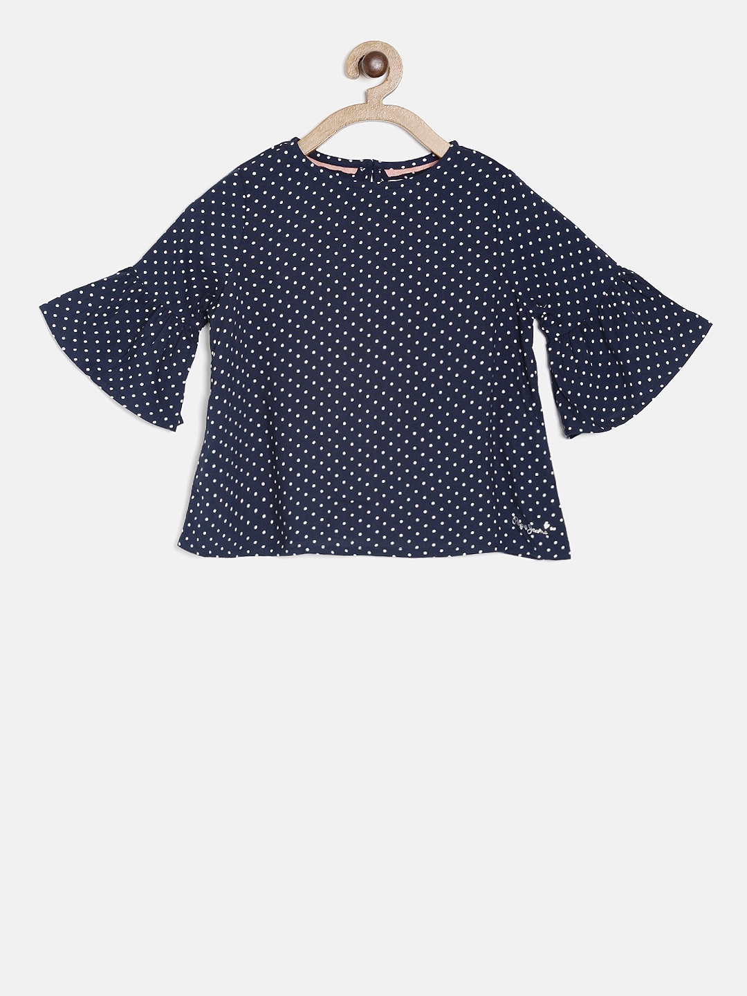 

Pepe Jeans Girls Navy Blue Printed A-Line Top