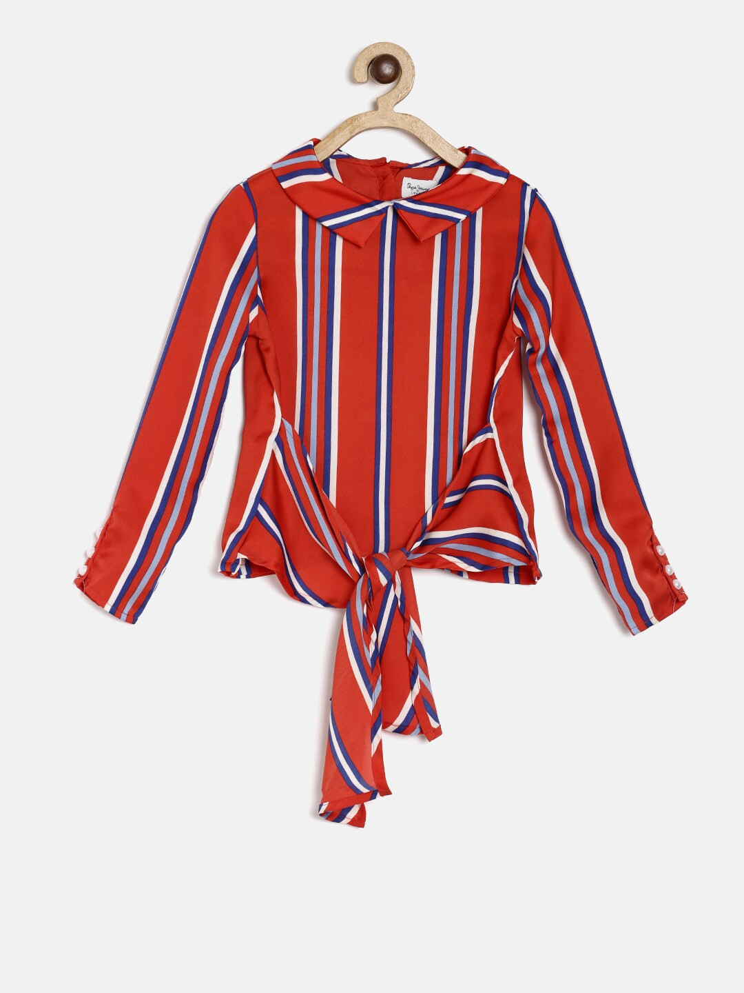 

Pepe Jeans Girls Red Striped Top