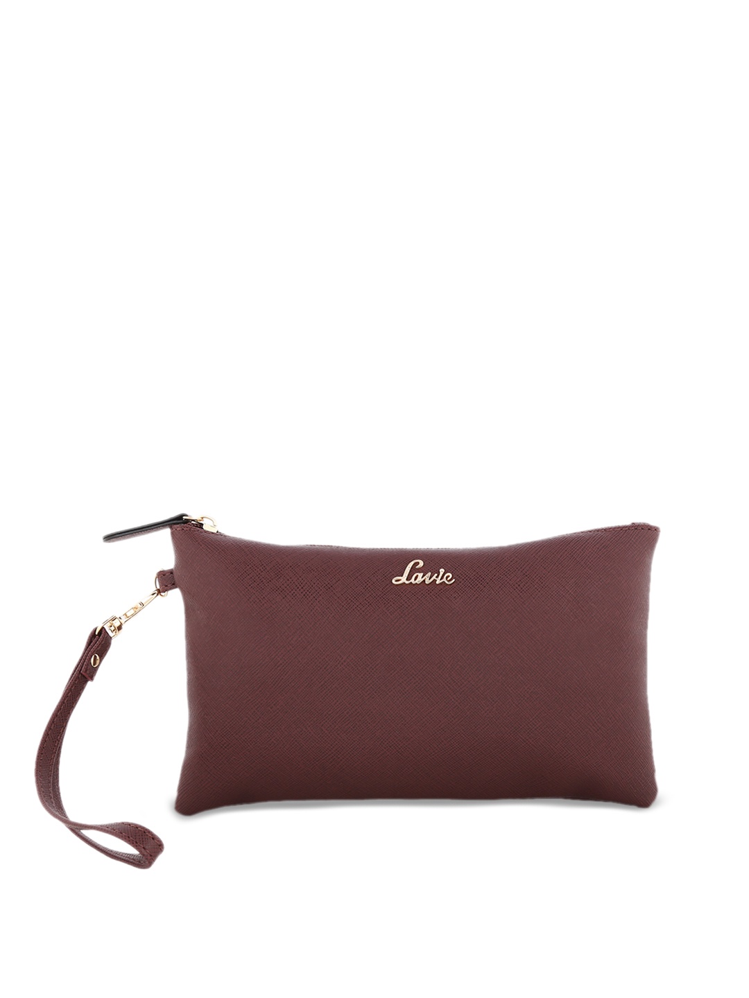 

Lavie Women Burgundy Solid Two Fold Wallet
