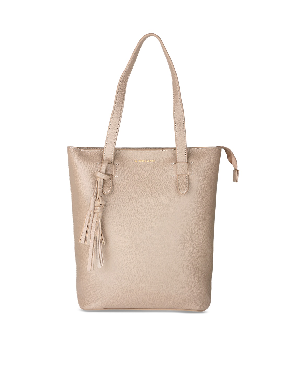 

GIORDANO Beige Solid Tote Bag