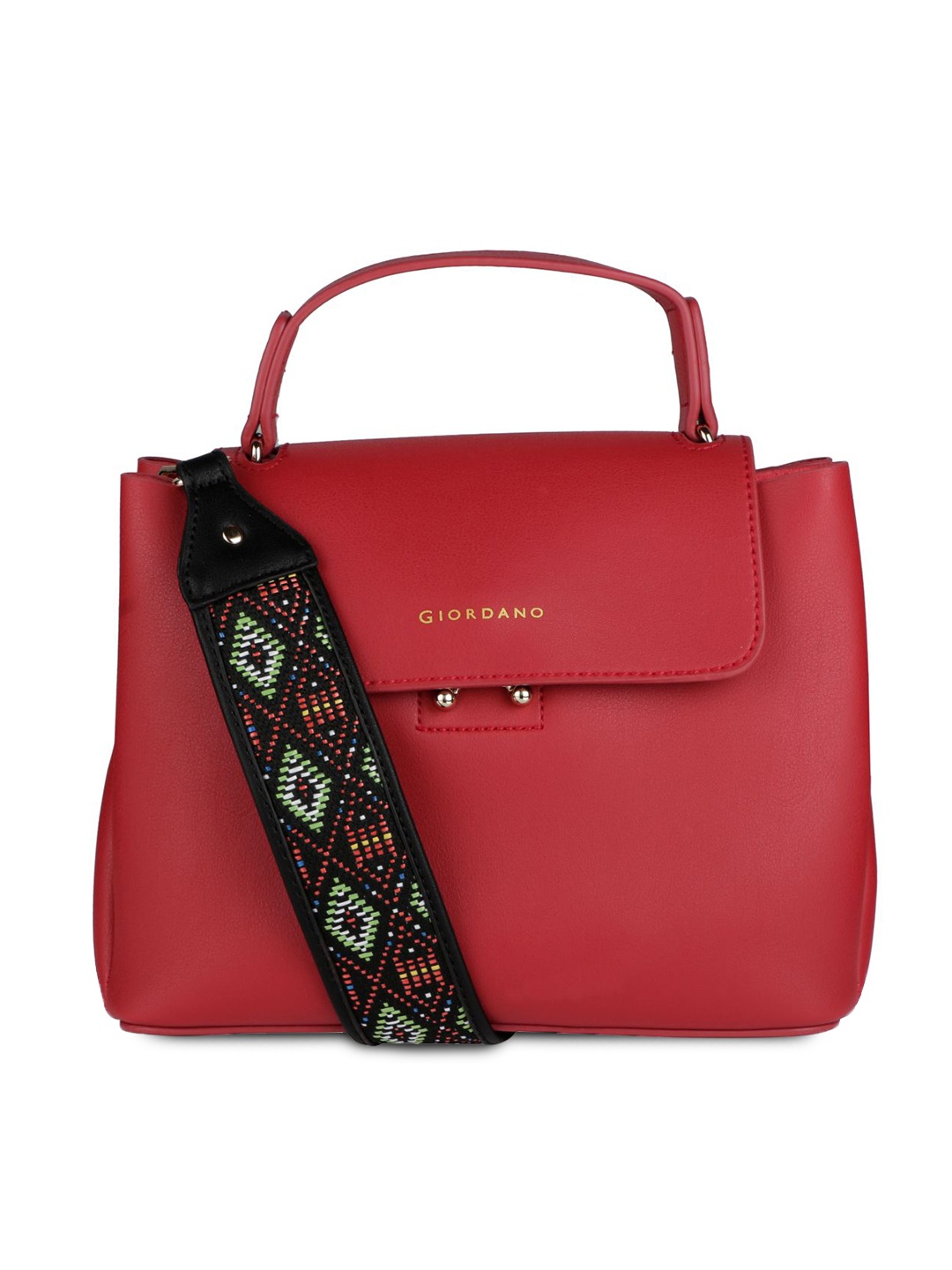 

GIORDANO Red Solid Handheld Bag