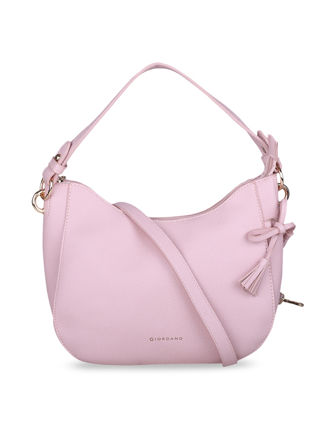 

GIORDANO Pink Solid Hobo Bag