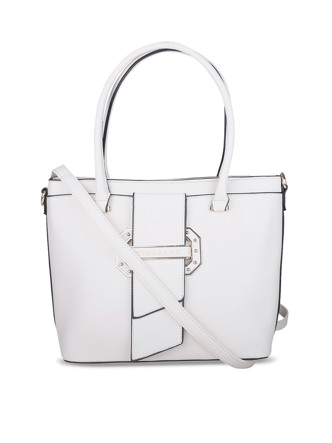

GIORDANO White Solid Handheld Bag
