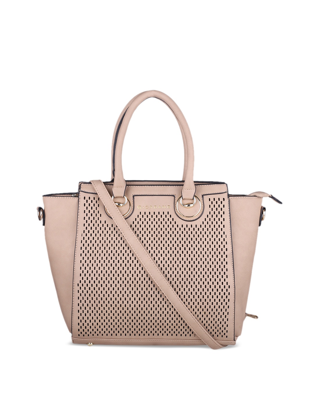 

GIORDANO Beige Textured Handheld Bag