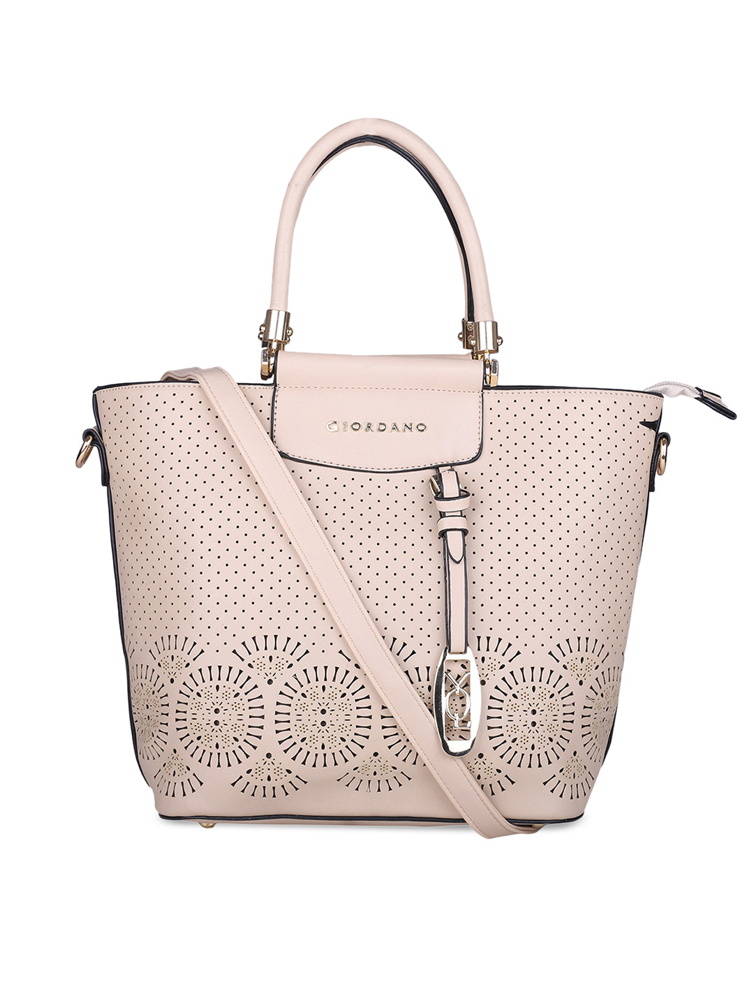 

GIORDANO Beige Solid Handheld Bag