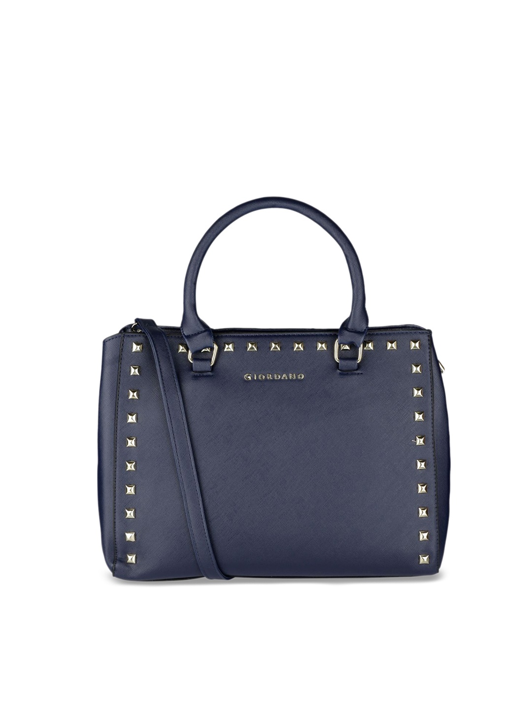 

GIORDANO Navy Blue Embellished Handheld Bag