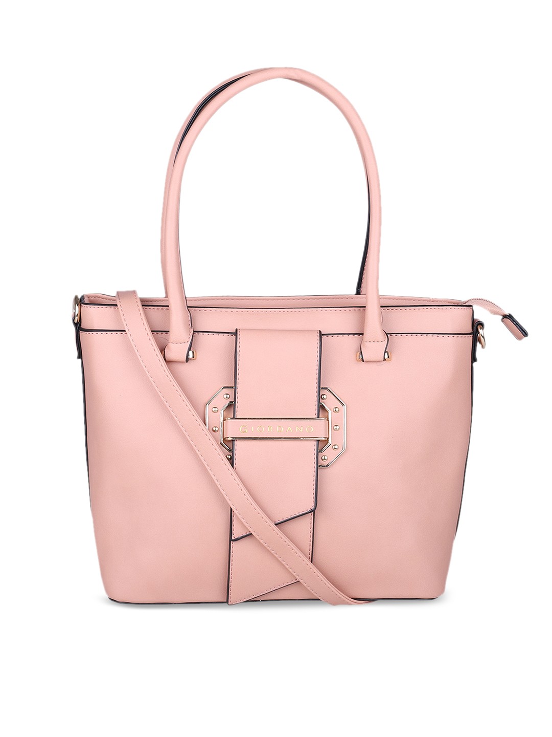 

GIORDANO Pink Solid Handheld Bag