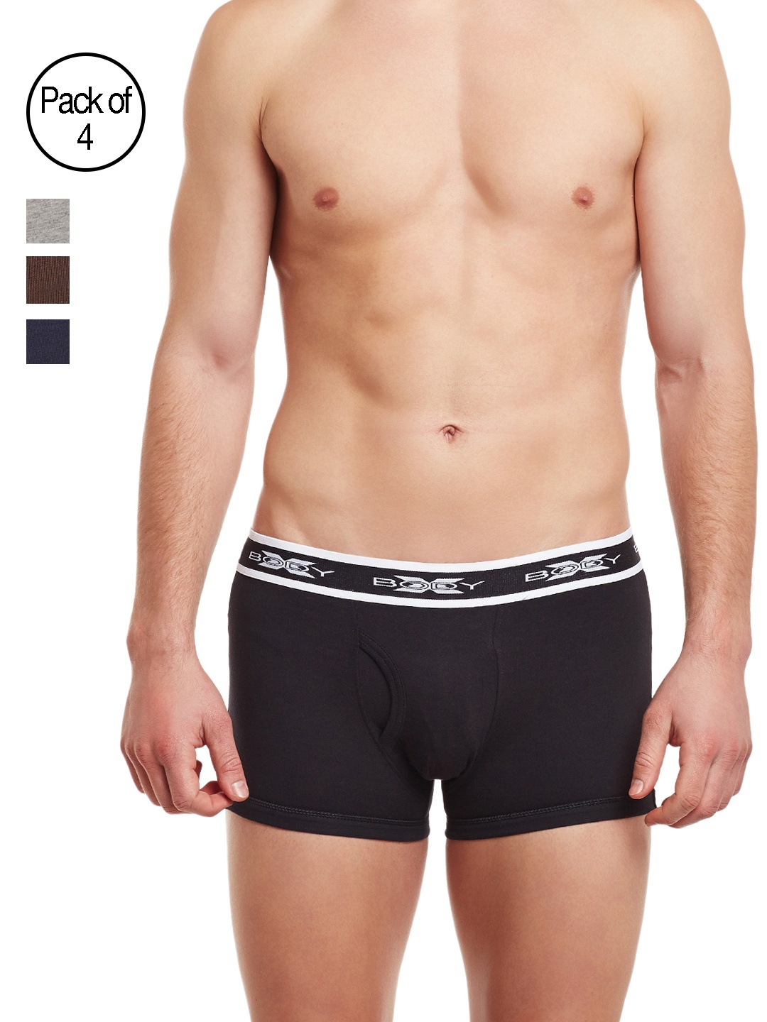 

BODYX Men Pack of 4 Assorted Trunks BX10T