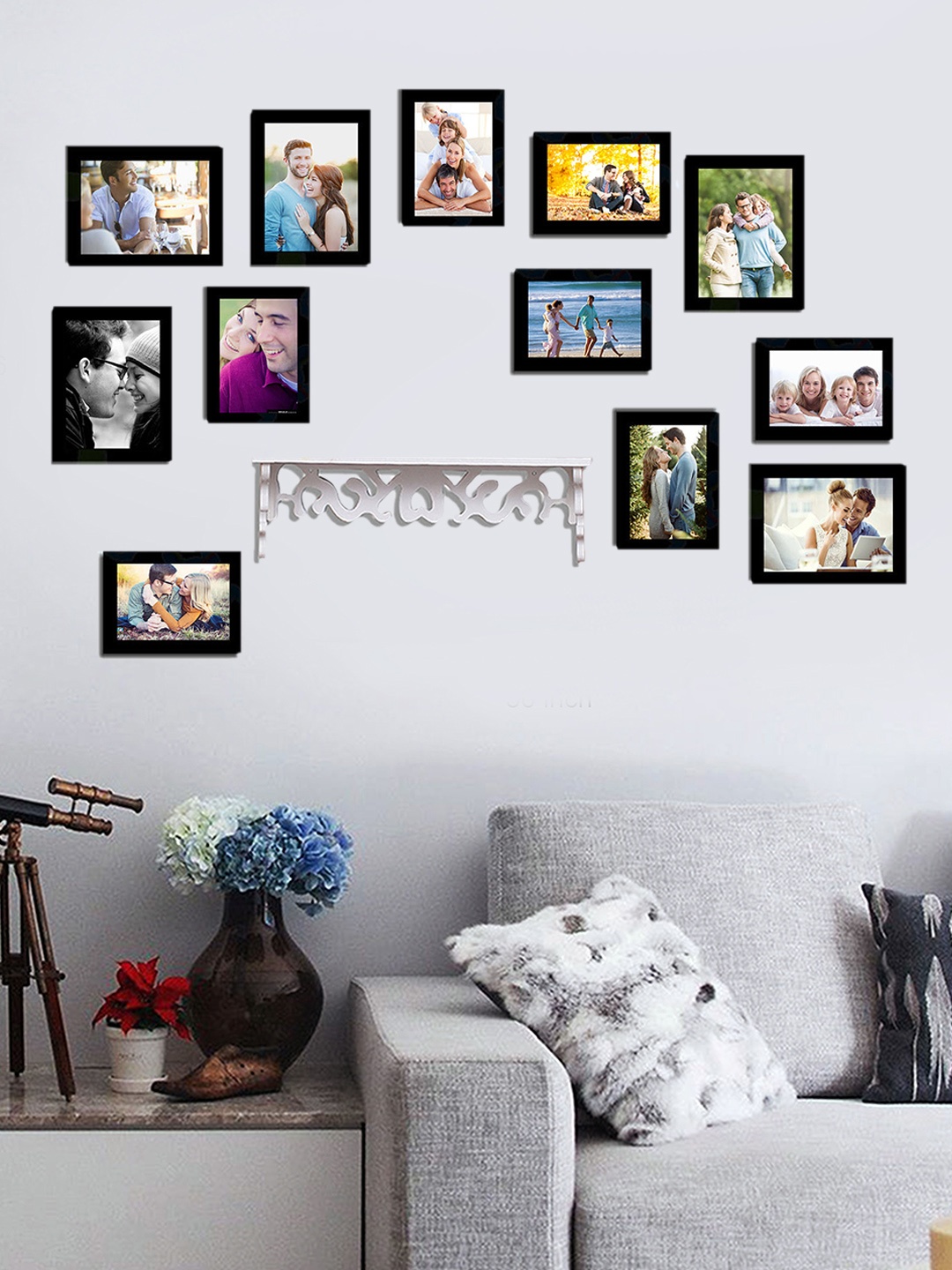 

Art Street Set of 12 Black Photo Frames