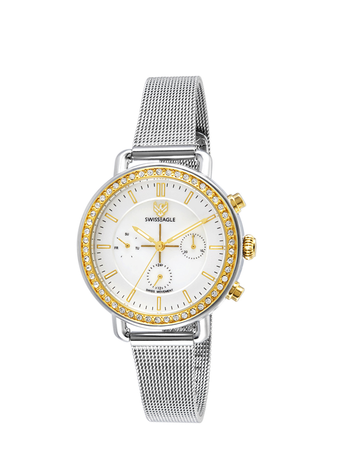 

Swiss Eagle Women White Analogue Watch