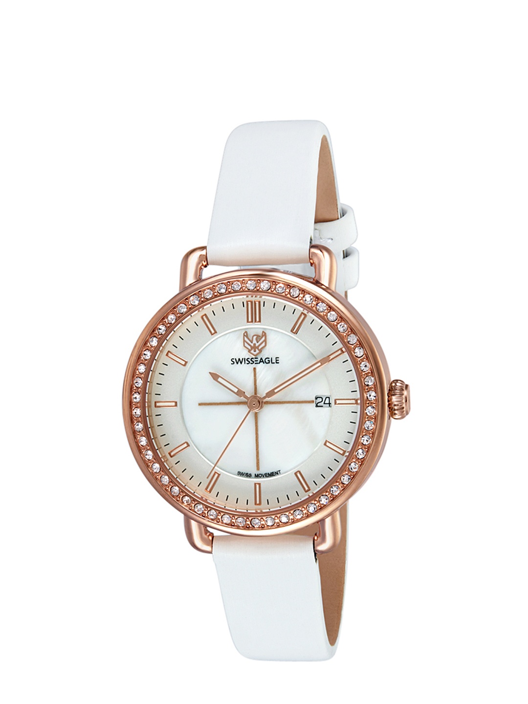 

Swiss Eagle Women White Analogue Watch