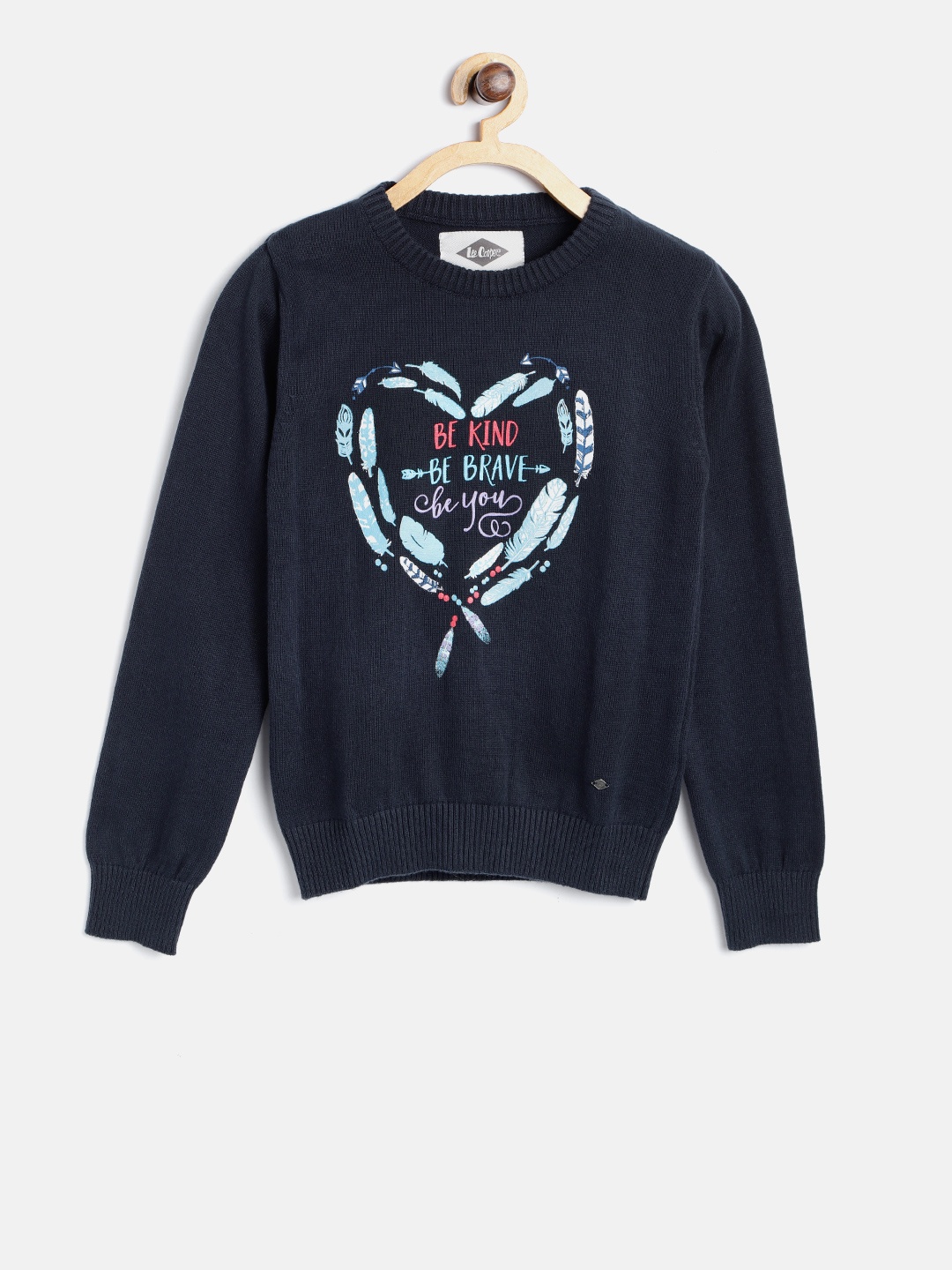 

Lee Cooper Girls Navy Blue Printed Pullover
