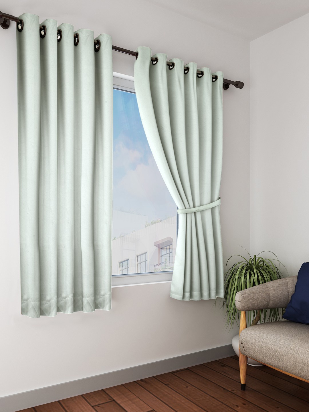 

Cortina Set of 2 Blackout Window Curtains, Sea green