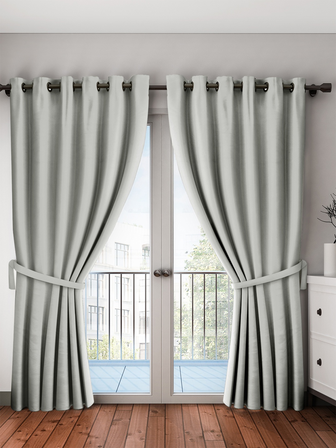 

Cortina Grey Black Set of 2 Out Door Curtains