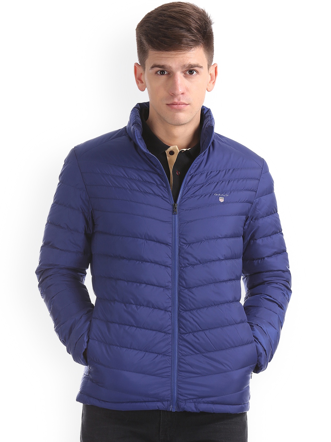 

GANT Men Blue Solid Puffer Jacket