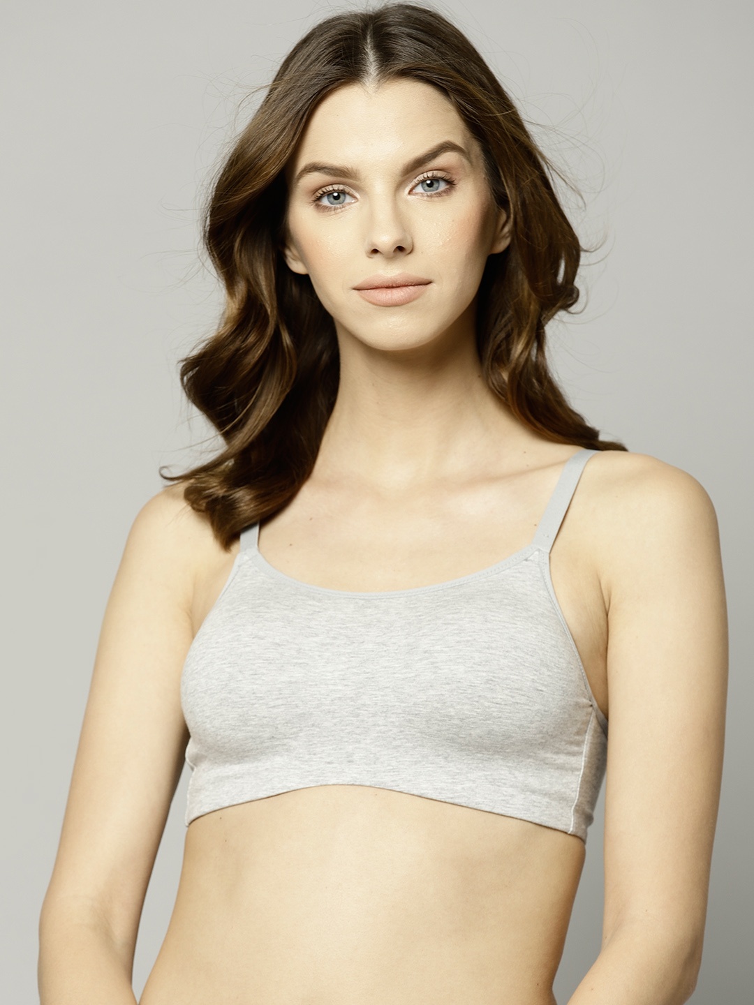 

Marks & Spencer Grey Melange Solid Non-Wired Lightly Padded Everyday Bra T333083