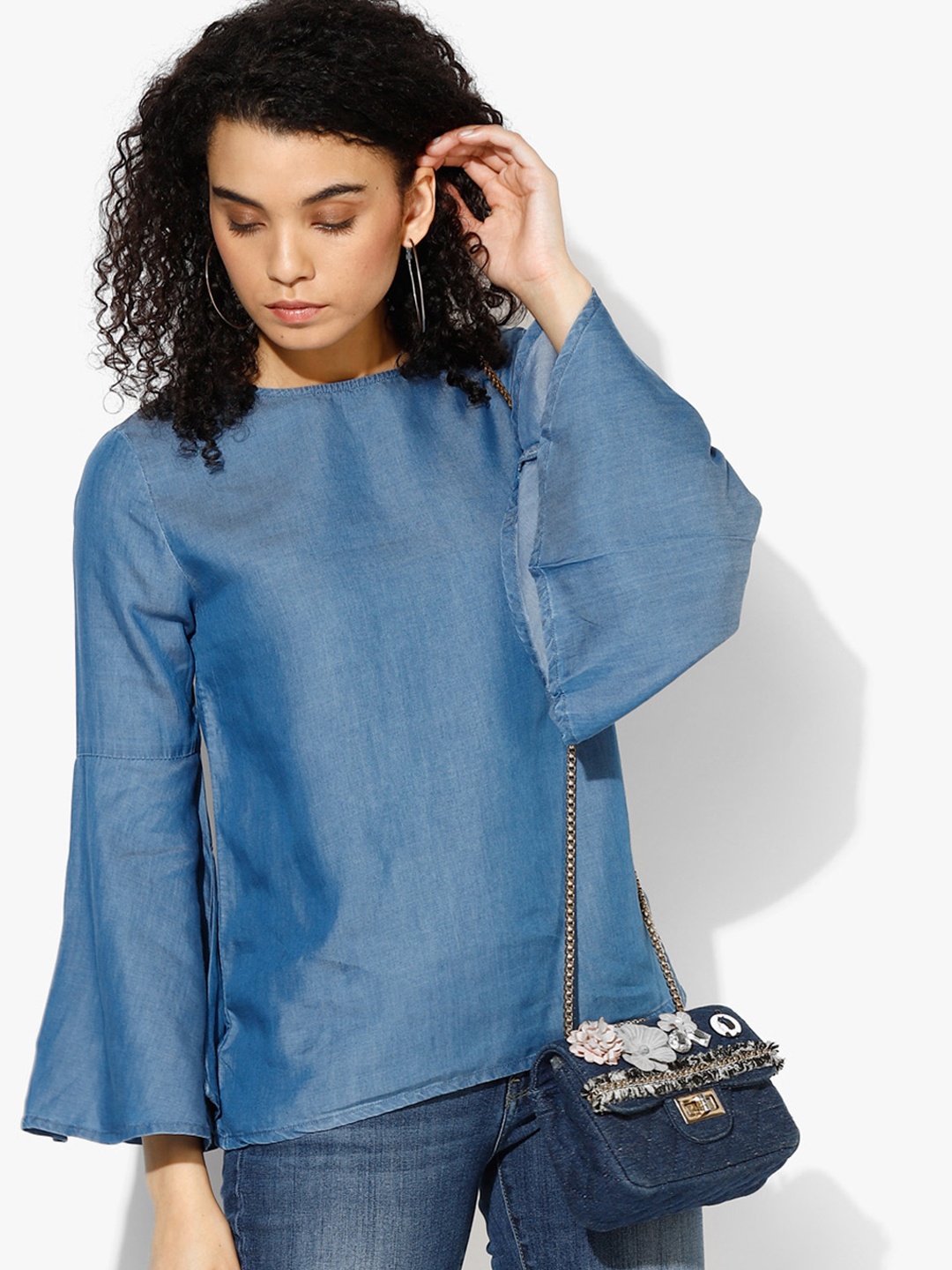 

Pepe Jeans Women Blue Solid Top