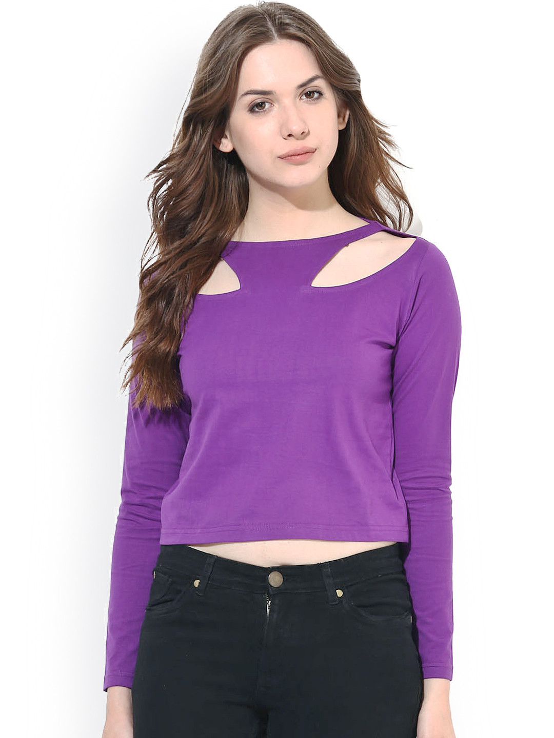 

Miss Chase Purple Crop Top