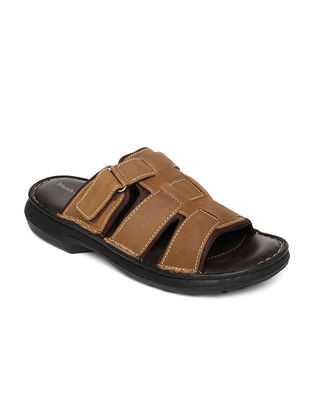 

Hush Puppies Men Brown Comfort Sandals