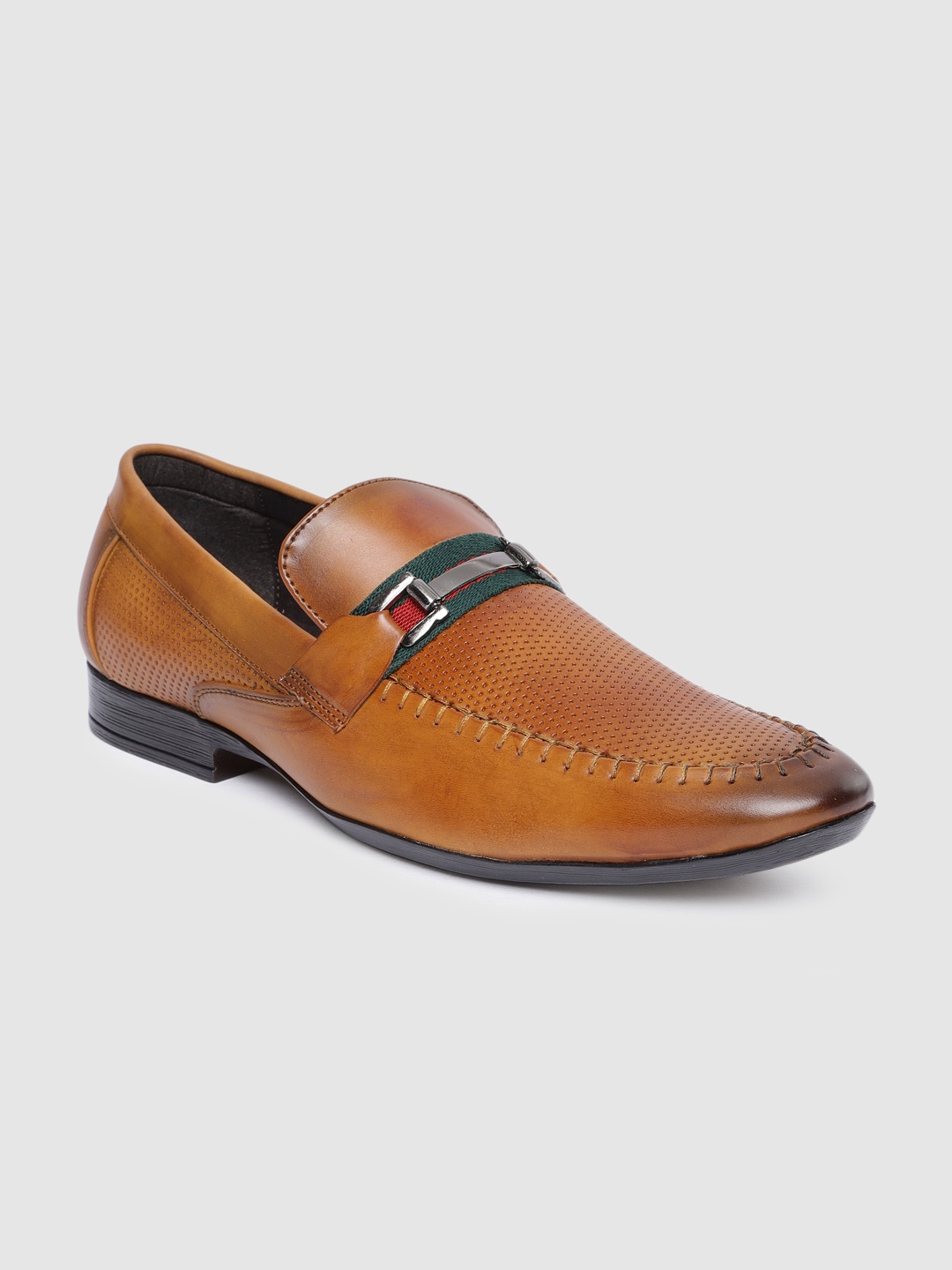 

San Frissco Men Tan Brown Semi-Formal Slip On Shoes