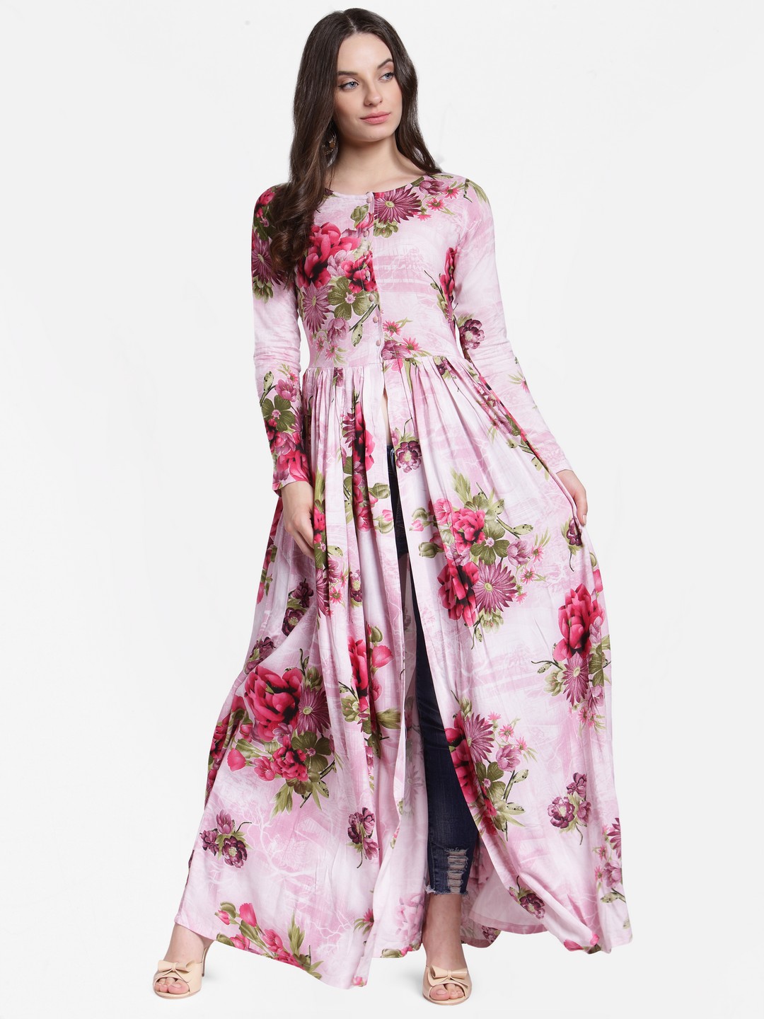 

Cation Women Pink Printed Tunic