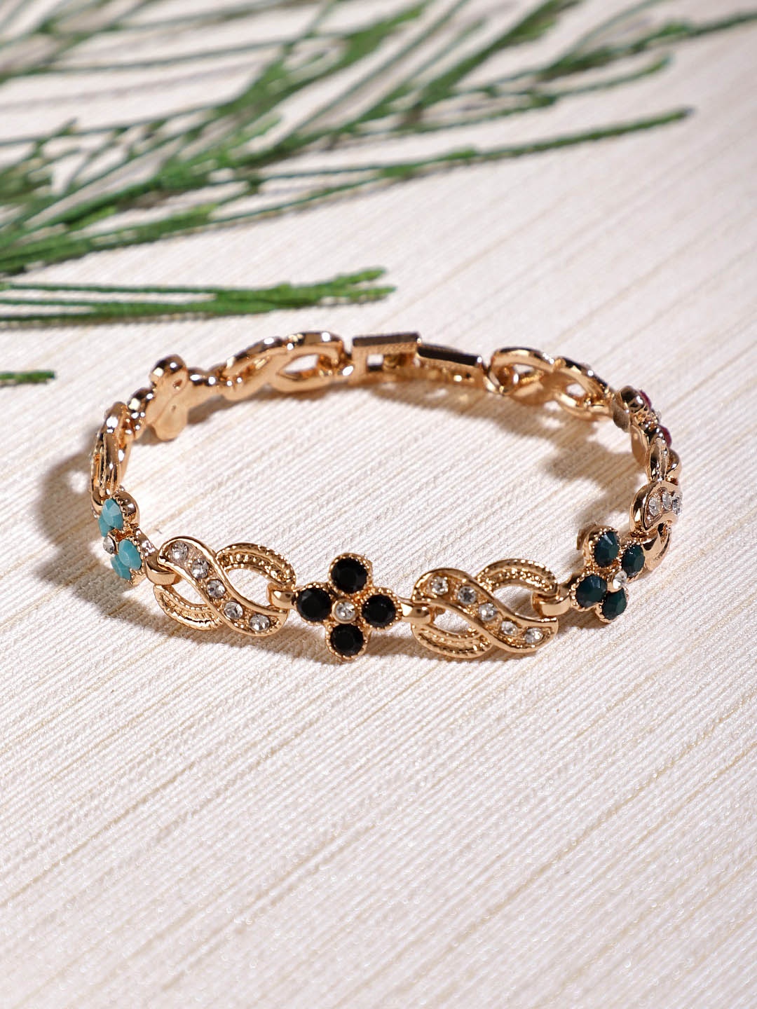 

Shining Diva Fashion Gold-Toned Bracelet