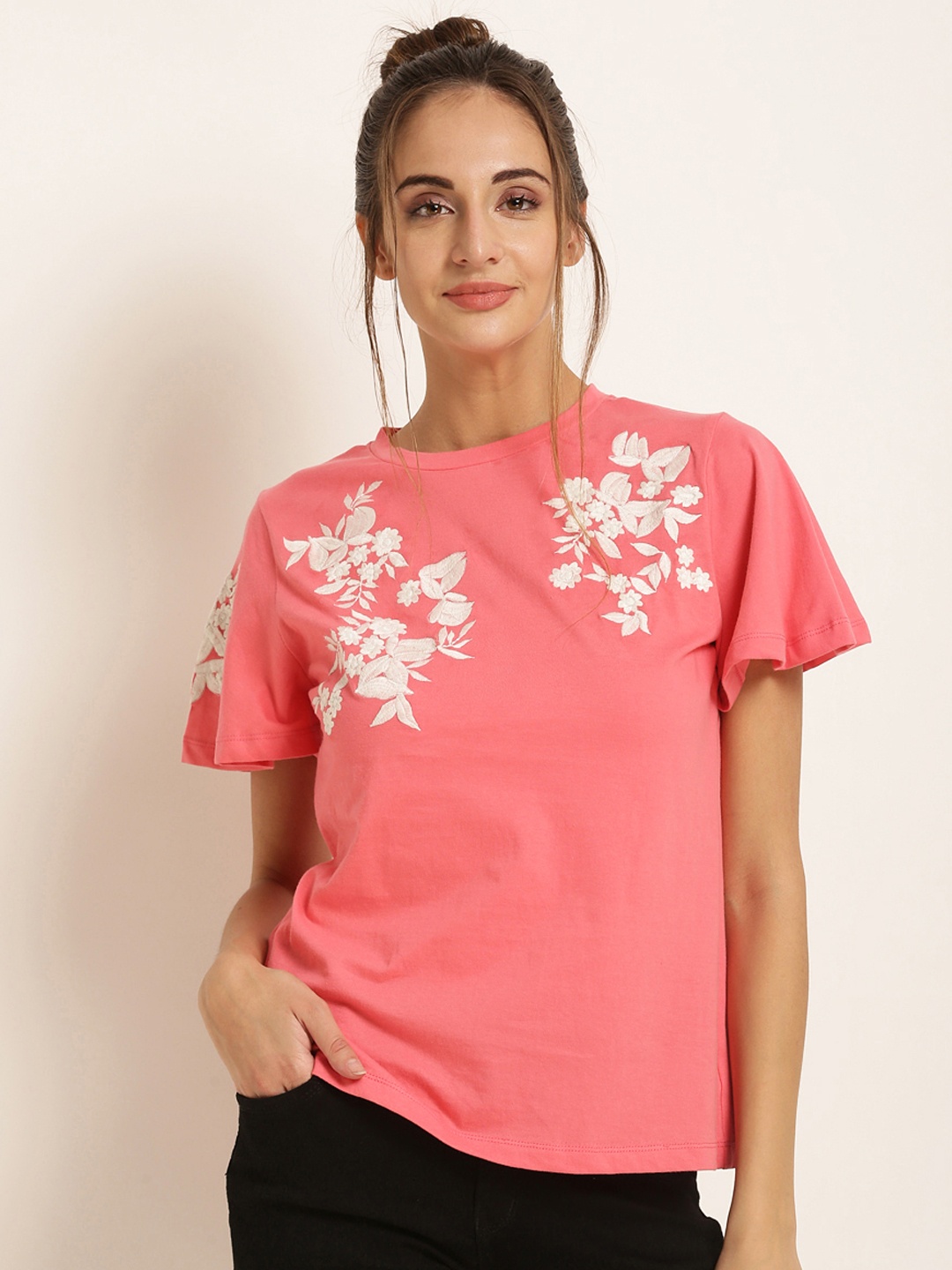 

Harpa Women Pink Printed Top