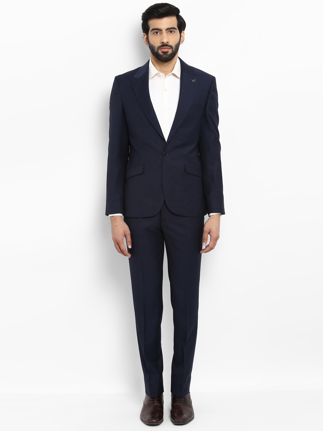 

Raymond Men Blue Solid Suit Set