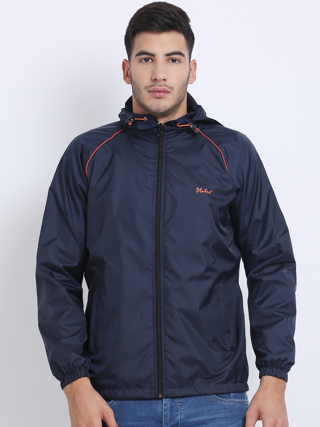 

Plutus Men Blue Solid Water Resistant Padded Jacket