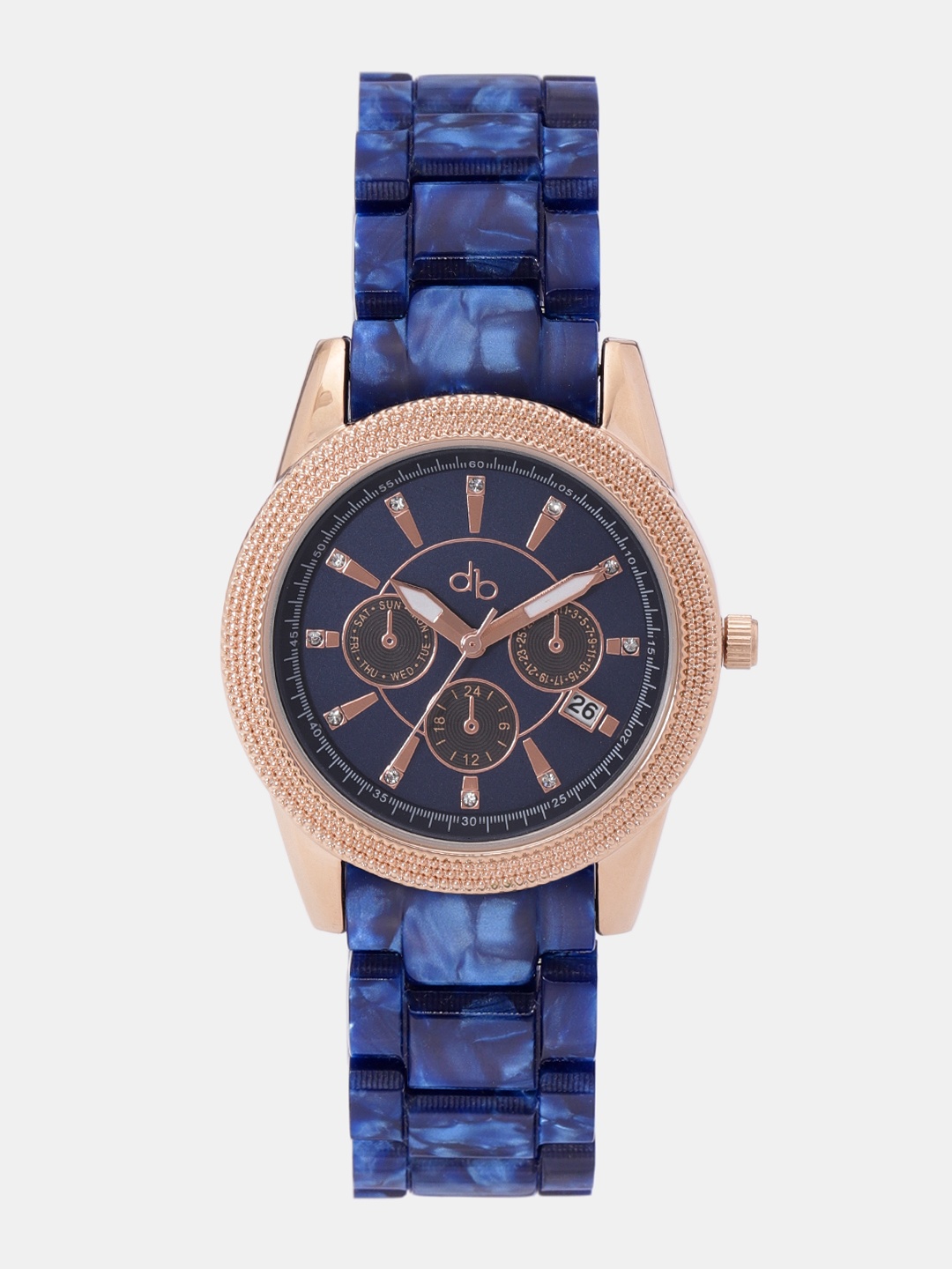 

DressBerry Women Navy Blue Analogue Watch U002-B