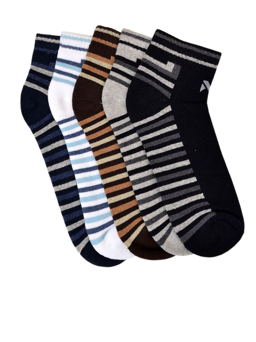 

MARC Men Pack of 5 Ankle-Length Socks, Multi