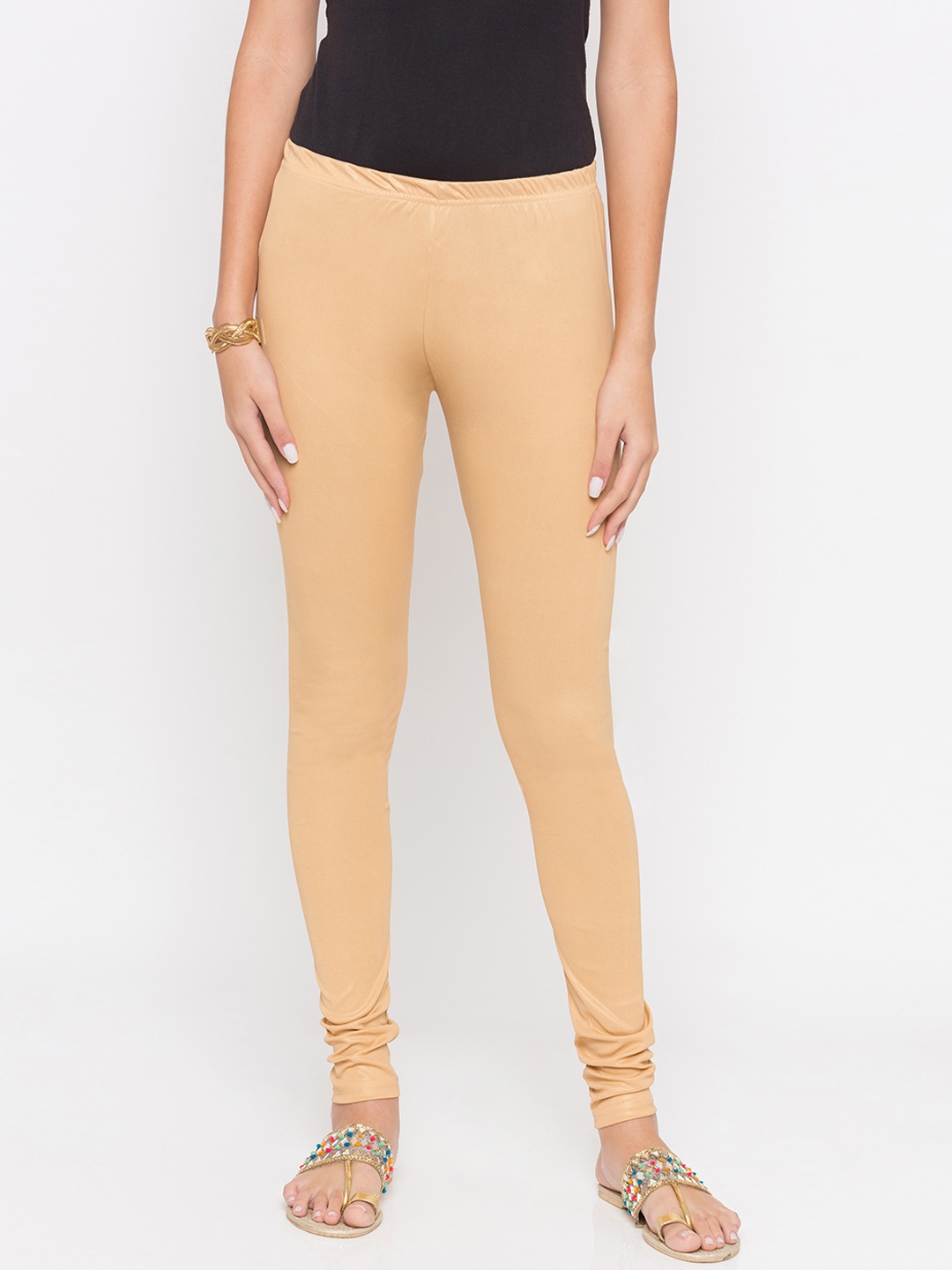 

Globus Women Beige Churidar-Length Leggings